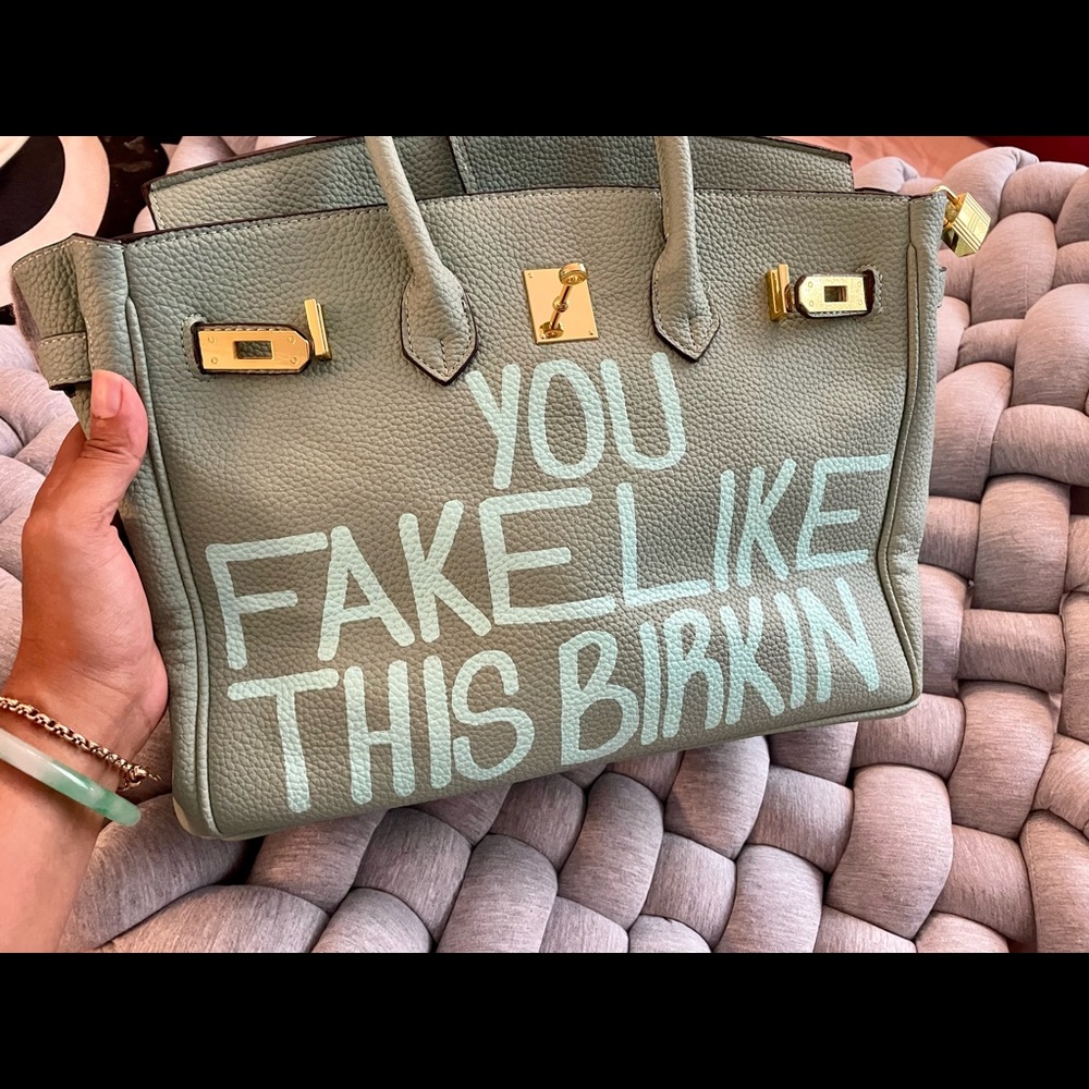 [SOLD] You Fake Like This Birkin - Sea Mint